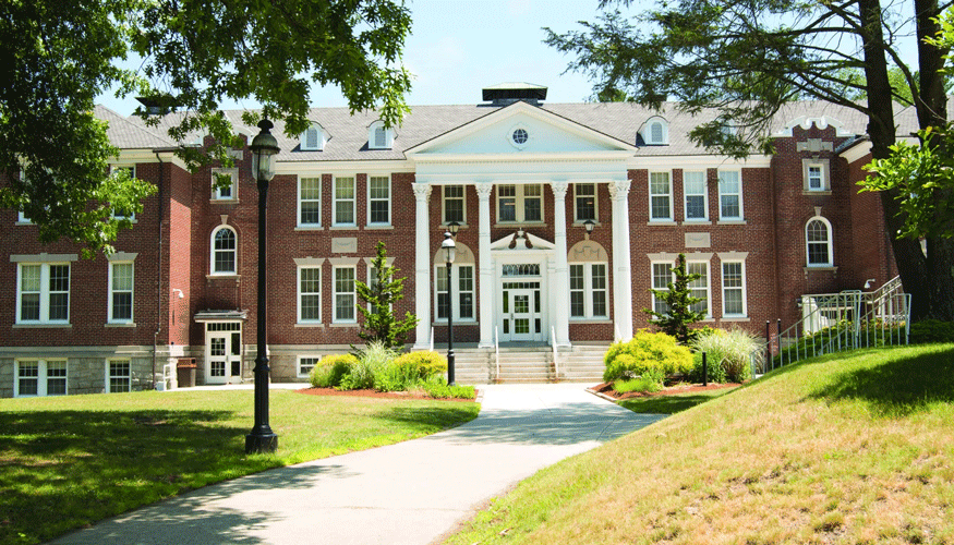 a brick building at Middlesex Community College
